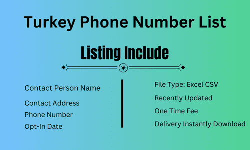 Turkey Phone Number List