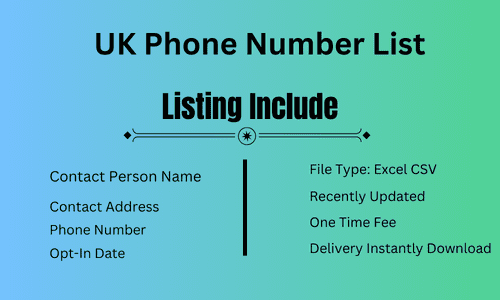 Uk Phone Number List