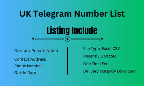 UK Telegram Number List