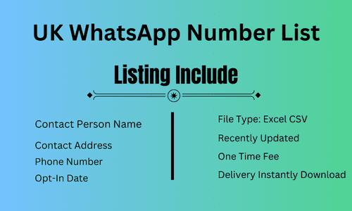 UK WhatsApp Number List