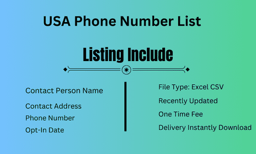 USA Phone Number List